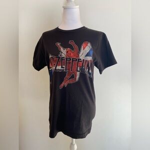 Led Zeppelin Graphic Tee — Pre-Shrunk Ringspun Cotton | Black Unisex S